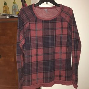 Plaid sweatshirt